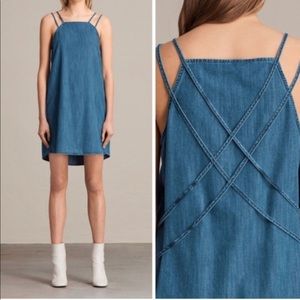 🆕 all saints Halley denim dress size small